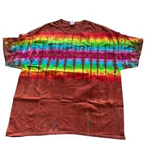 Mens Shirt 3XL Tie Dye Rainbow Retro Classic Artisan Hippie